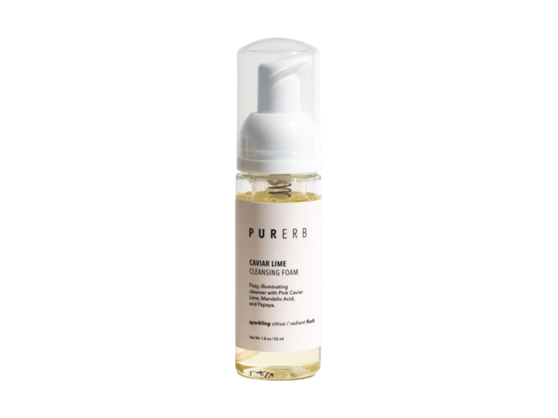Purerb Cleansing Foam, Caviar Lime, 1.8 oz/55 mL