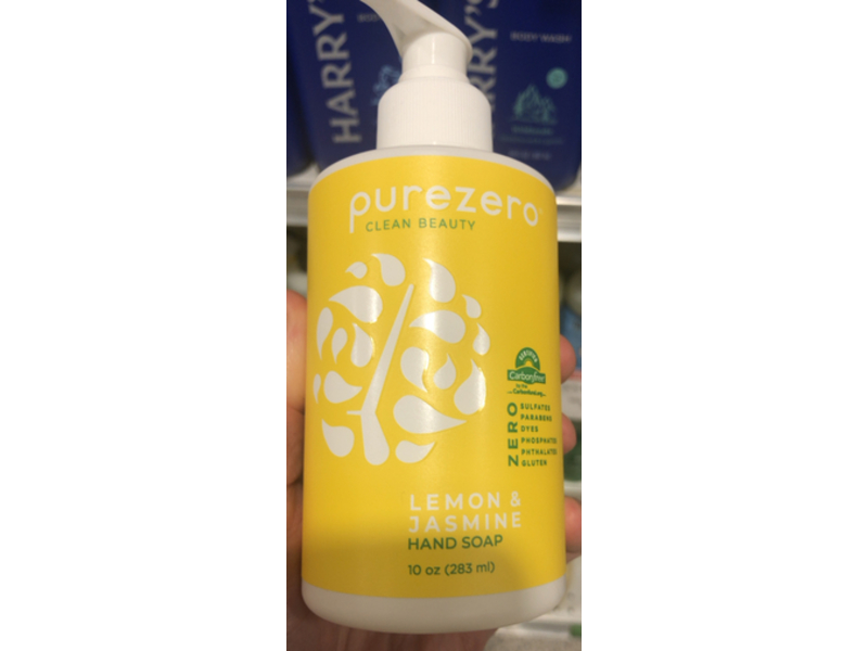 Purezero Clean Beauty Hand Soap, Lemon & Jasmine, 10 oz/283 mL