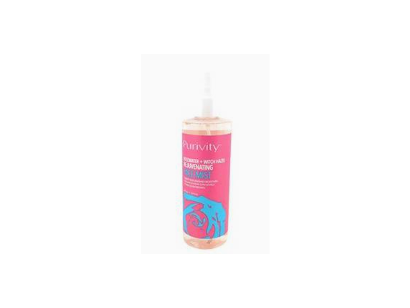 Purivity Rejuvenating Face Mist, Rosewater + Witch Hazel, 8 fl oz/237 mL