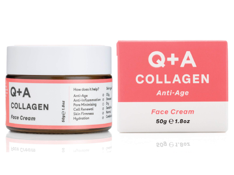 Q+A Collagen Anti-Age Face Cream, 1.8 oz/50 g
