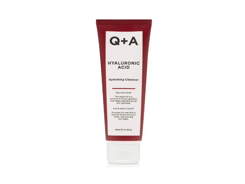 Q+A Hyaluronic Acid Hydrating Cleanser, 4.4 fl oz/135 mL
