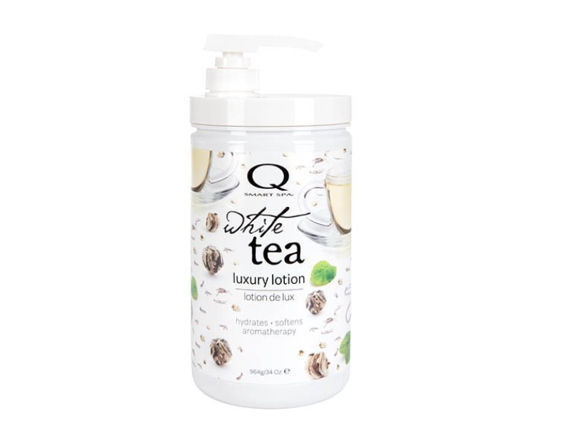 Q Smart Spa White Tea Luxury Lotion, 34 oz/964 g