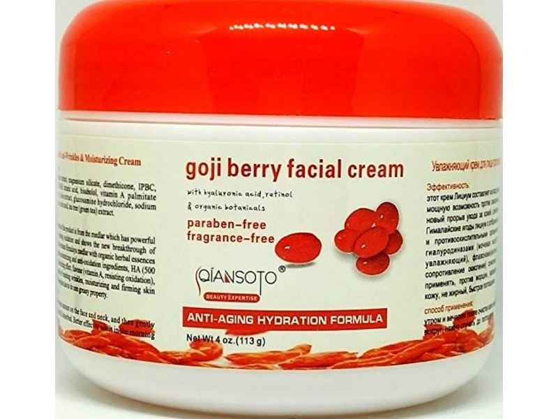 Qiansoto Goji Berry Anti-Aging Facial Cream, 4 oz