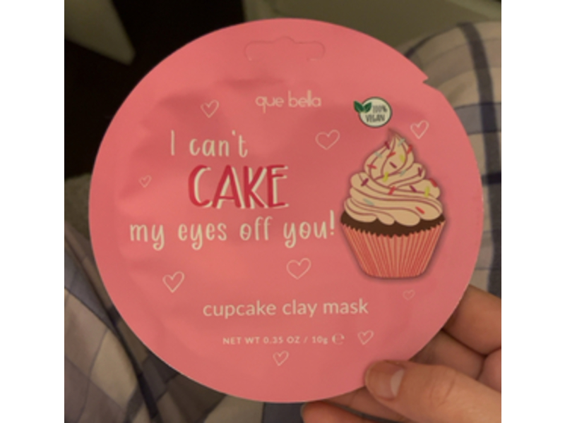 Que Bella Mask, Cupcake Clay, 0.35 oz/10 g