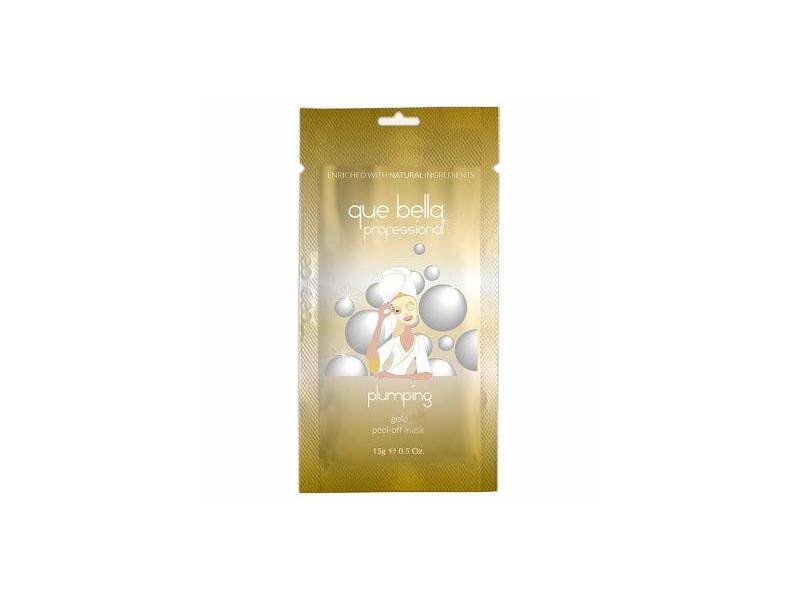 Que Bella Professional Plumping Gold Peel Off Face Mask - 0.33oz