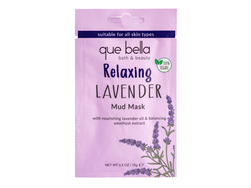Que Bella Relaxing Mud Mask, Lavender, 0.5 oz/15 g