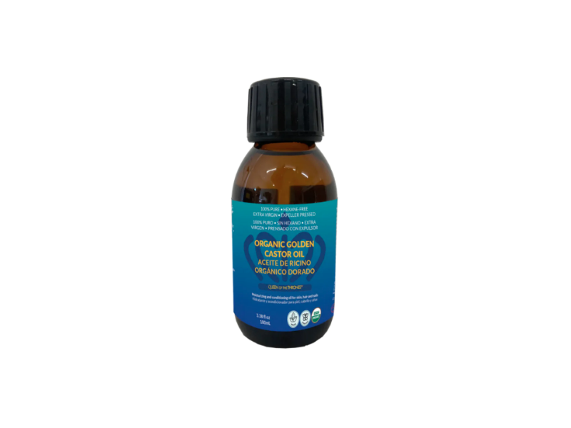 Queen Of The Thrones Organic Golden Castor Oil, 3.38 fl oz/100 mL