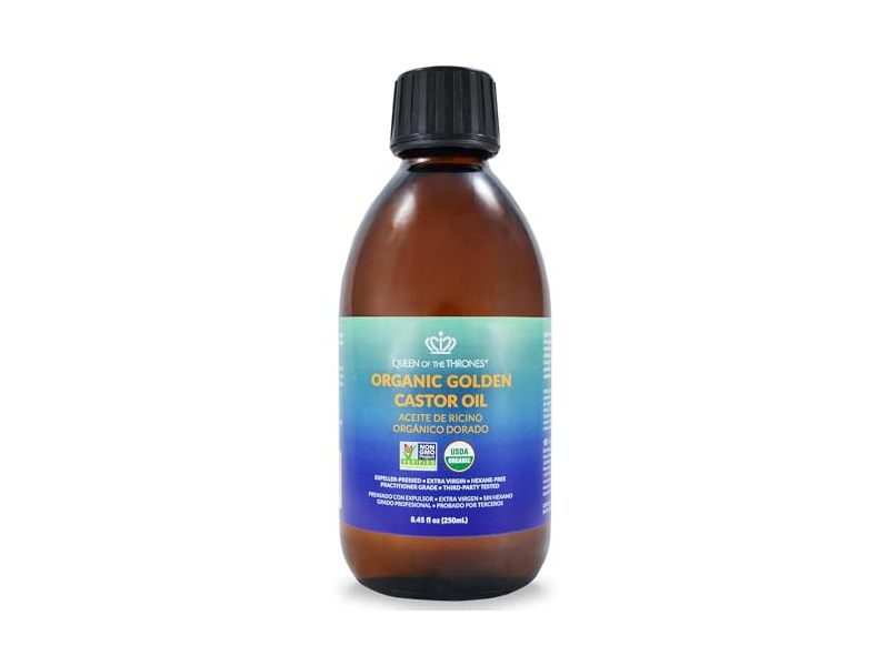 Queen Of The Thrones Organic Golden Castor Oil, 8.45 fl oz/250 mL