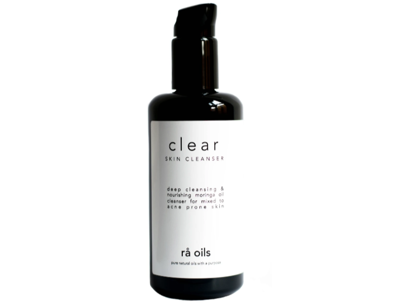 Ra Oils Clear Skin Cleanser, Deep Cleansing & Nourishing Moringa Oil, 200 mL