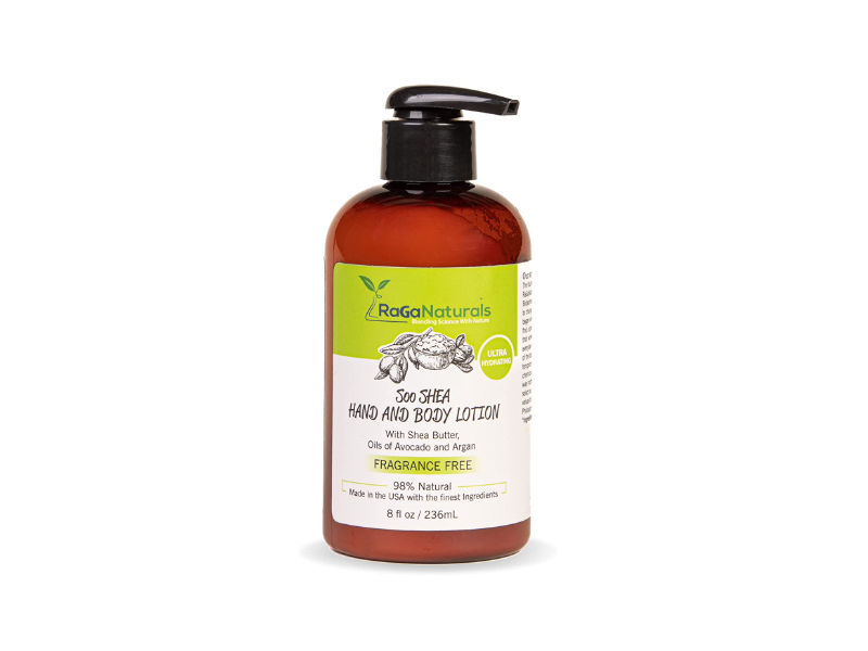 RaGaNaturals Hand And Body Lotion, Fragrance Free, 8 fl oz/236 mL