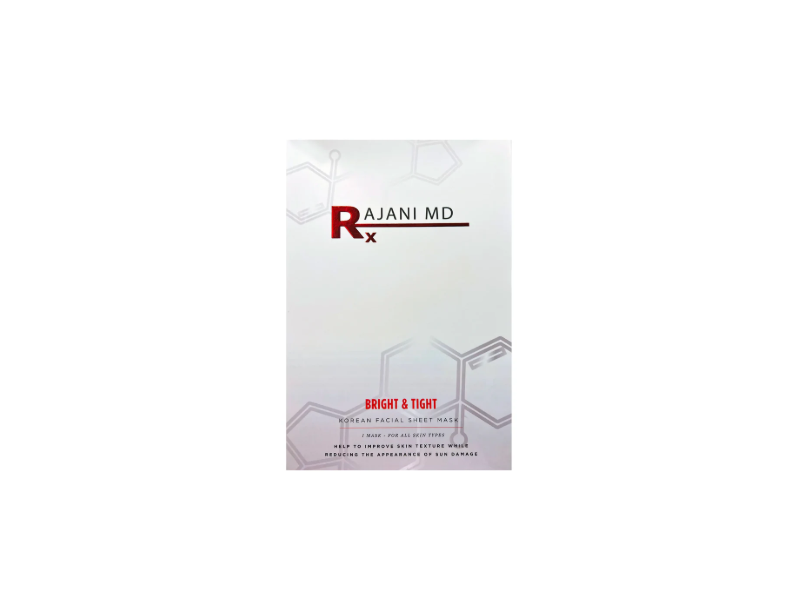 Rajani Md Korean Facial Sheet Mask, Bright & Tight, 1.01 fl oz/30 mL