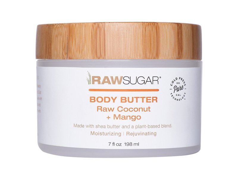 Raw Sugar Body Butter, Raw Coconut + Mango, 7 fl oz/198 mL