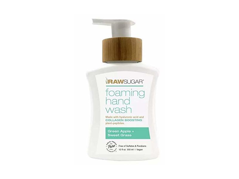 Raw Sugar Foaming Hand Wash, Green Apple + Sweet Grass, 12 fl oz/355 ml