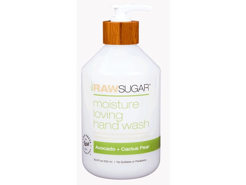Raw Sugar Moisture Loving Hand Wash, Avocado + Cactus Pear, 16.9 fl oz