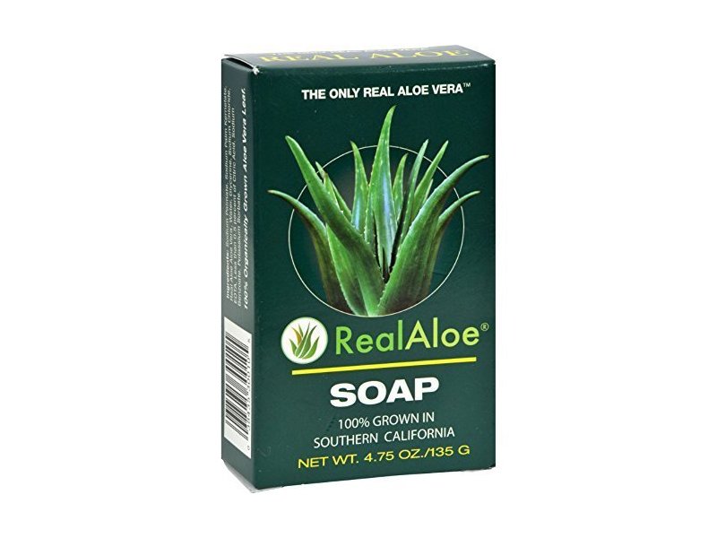 Real Aloe Solutions Aloe Vera Bar Soap 4.75 OZ Ea 1