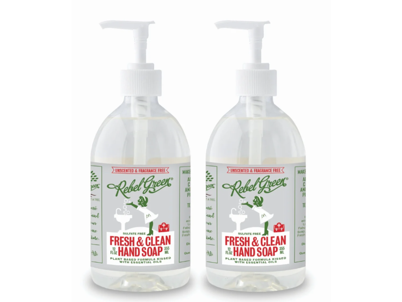 Rebel Green Fresh & Clean Hand Soap, 12 fl oz/355 mL, Pack Of 2