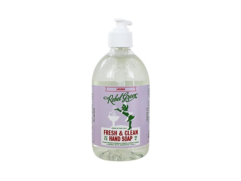Rebel Green Hand soap, Lavender & Grapefruit, 16.89 fl oz/500 mL