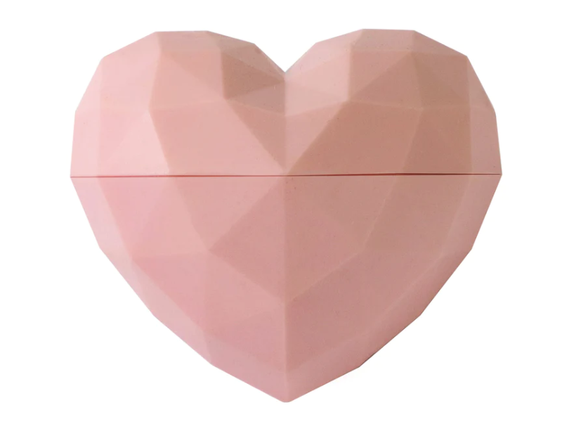 Rebels Refinery Natural Heart Lip Balm, Pink, 0.25 oz/7 g