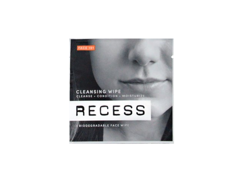 Recess Face 101 Cleansing Wipe, Pack of 15