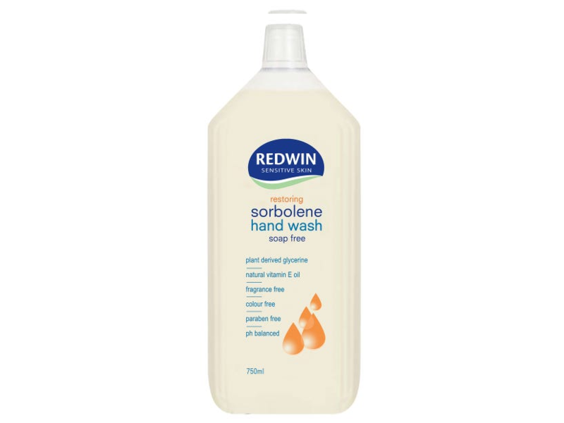 Redwin Sorbolene Hand Wash, Vitamin E, 750 mL