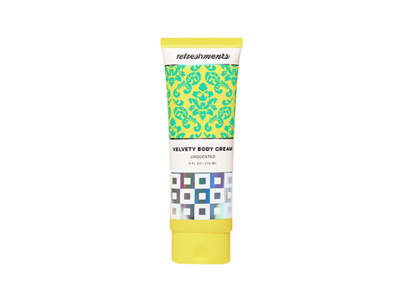 Refreshments Velvety Body Cream, Unscented, 8 oz/235 mL