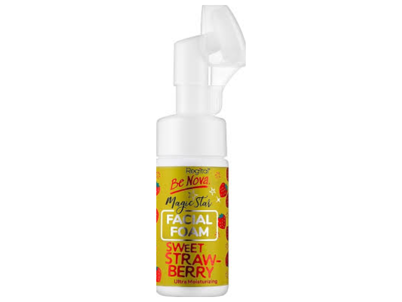 Regital Be Nova Magic Star Ultra Moisturizing Facial Foam, Sweet Strawberry, 100 mL