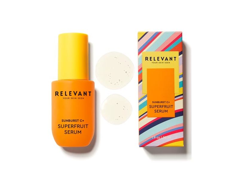 Relevant Sunburst C+ Vitamin C Serum, 15% Vitamin C & Hyaluronic Acid, 1 fl oz/30 mL