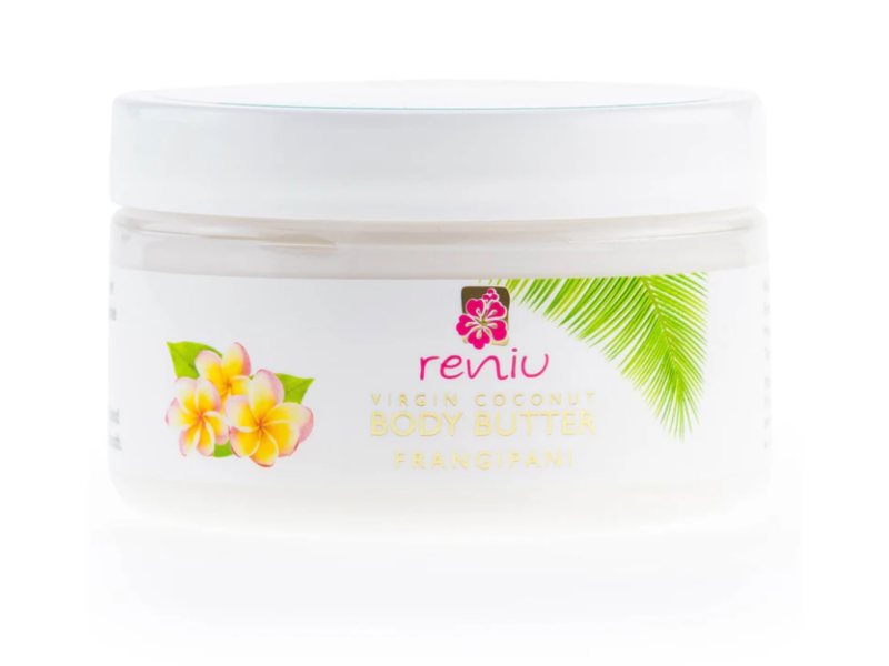 Reniu Virgin Coconut Body Butter, Frangipani, 4 oz/120 mL