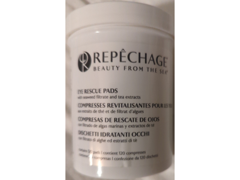 Repecharge Eye Rescue Pads, Seaweed Filtrate, Tea Extracts, 120 Count
