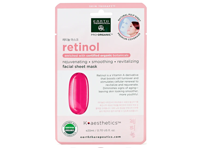Retinol Facial Sheet Mask, 0.70 fl oz/20 mL