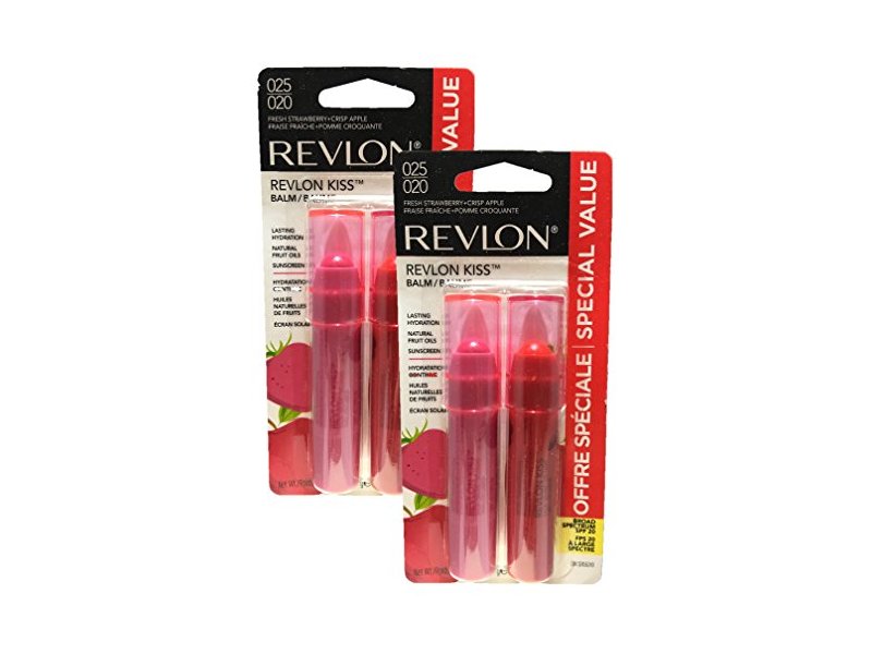 Revlon Fresh Lip Balm Strawberry & Crisp Apple (Pack of 2)