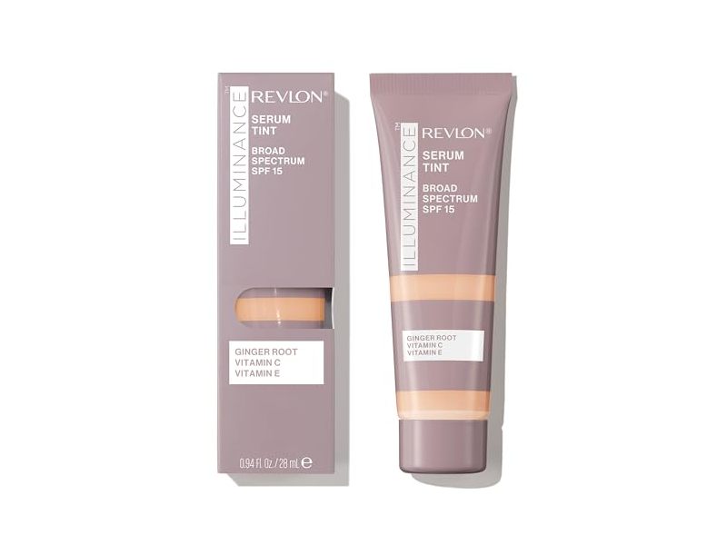 Revlon Illuminance Tinted Serum, SPF 15, 213 Light Natural, Ginger Root + Vitamin C & E, 0.94 fl oz/28 mL