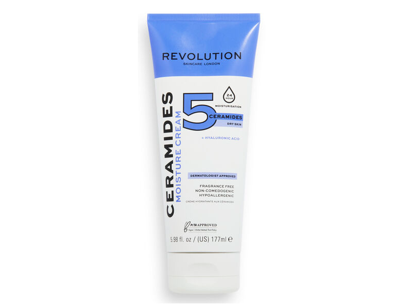 Revolution Ceramides Moisture Cream, 5 Ceramides + Hyaluronic Acid, 5.98 fl oz/177 mL