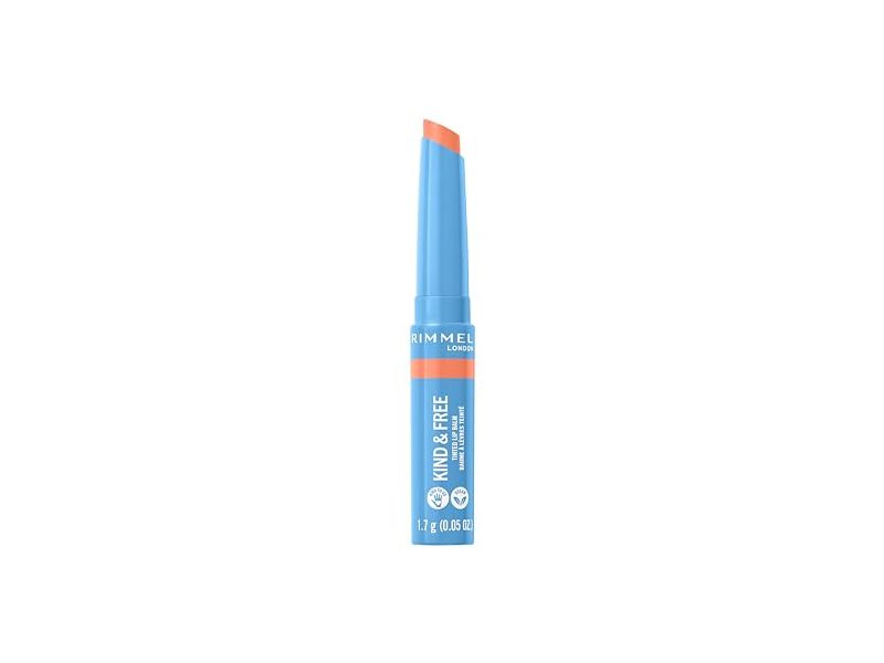 Rimmel Kind & Free Tinted Lip Balm, 004 Hibiscus Blaze, 0.05 oz/1.7 g