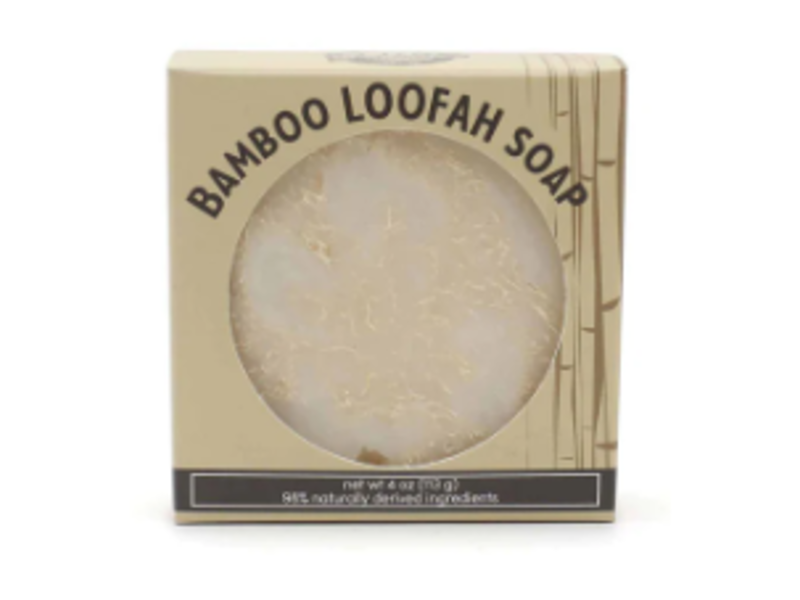 Rinse Bath & Body Co Bamboo Loofah Soap, 4 oz/113 g