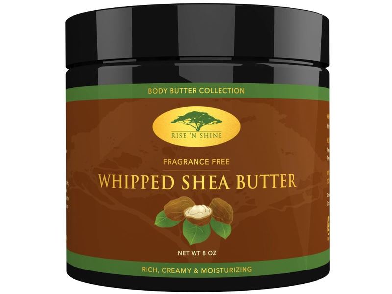 Rise 'N Shine Whipped Shea Butter, Fragrance Free, 8 oz