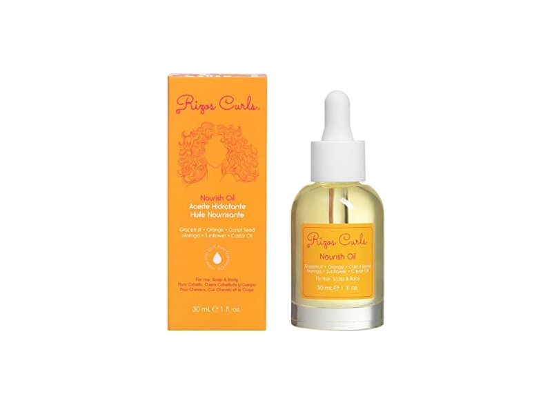 Rizos Curls Nourish Oil, Face, Scalp & Body, 1 fl oz/30 mL