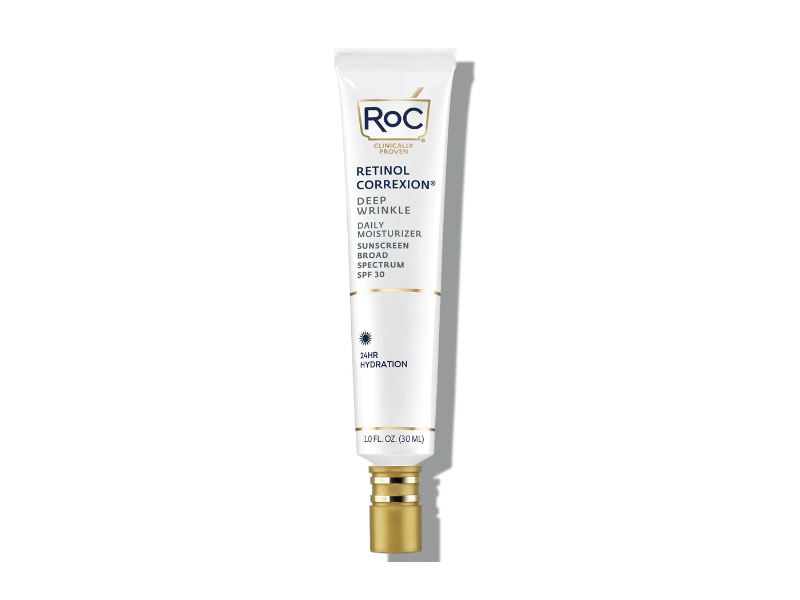 RoC Retinol Correxion Deep Wrinkle Daily Moisturizer Cream, SPF 30, 1.3 fl oz/38 mL, Pack of 2