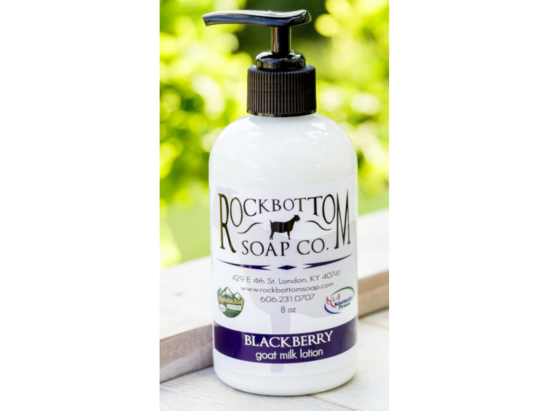 RockBottom Soap Co. Blackberry Goat Milk Lotion, 8 oz