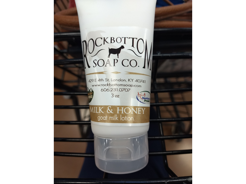 RockBotton Soap Co. Milk & Honey Goat Milk Lotion, 3 oz