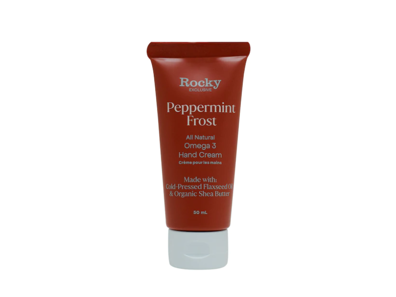 Rocky All Natural Omega 3 Hand Cream, Peppermint Frost, 50 mL