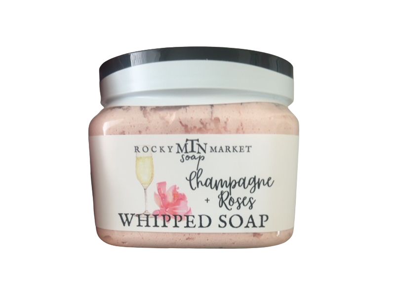 Rocky Mtn Market Whipped Soap, Champagne+Roses