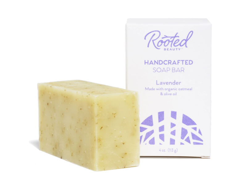 Rooted Beauty Handcrafted Soap Bar, Rosemary & Lavender, 4 oz/113 g