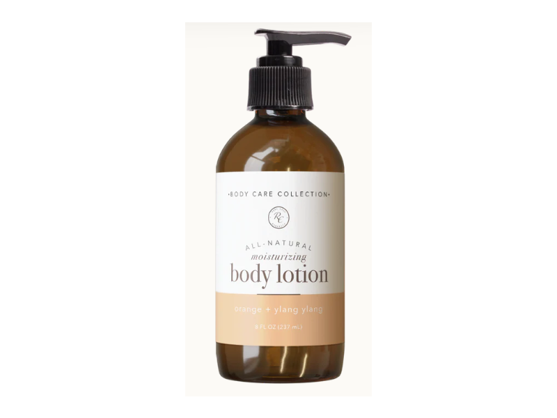 Rowe Casa Organics All Natural Moisturizing Body Lotion, Orange + Ylang Ylang, 8 fl oz/237 mL