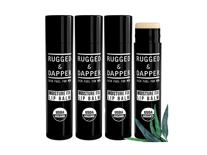 Rugged & Dapper Moisture Fix Lip Balm, 0.15 oz, Pack Of 4