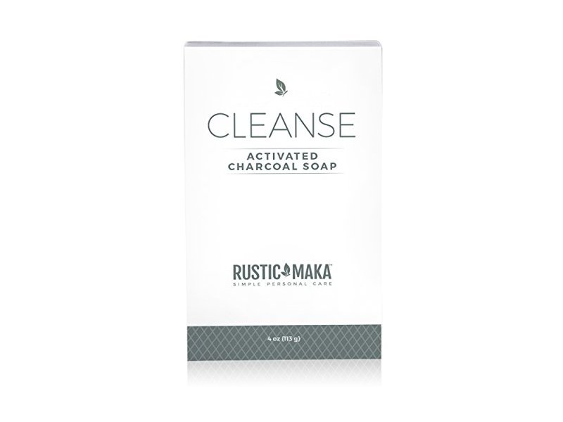 Rustic Maka Cleanse Activated Charcoal Soap, 4 oz