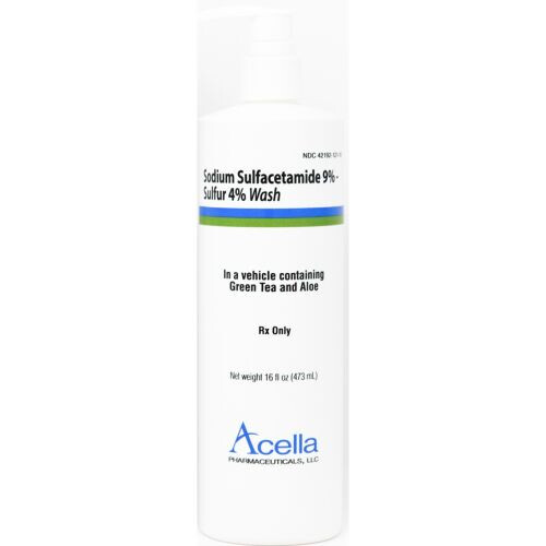 Sodium Sulfacetamide 9% - Sulfur 4% Wash, Green Tea And Aloe