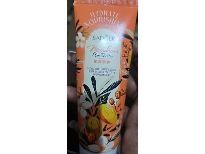 Sadoer Macadamia Hand Cream, Shea Butter, 30 g
