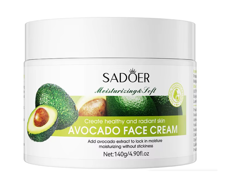 Sadoer Moisturizing & Soft Face Cream, Avocado, 4.90 fl oz/140 g