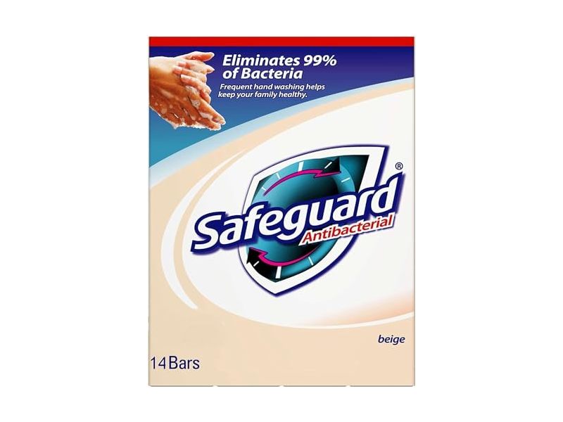 Safeguard Antibacterial Soap Bar, 4 oz/113 g, 14 Bars